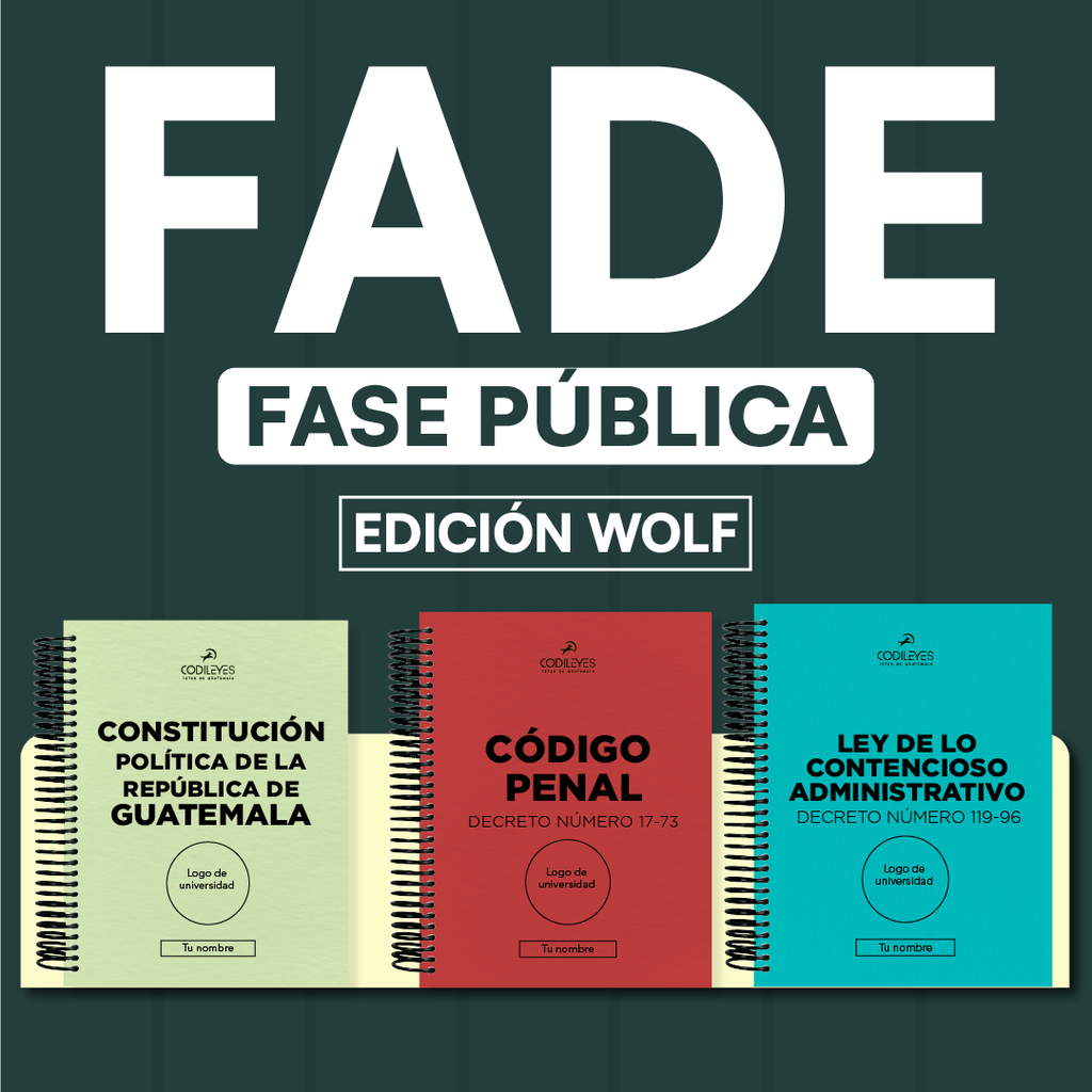 FADE - Paquete de 51 Leyes Fase Pública (Wolf🐺)