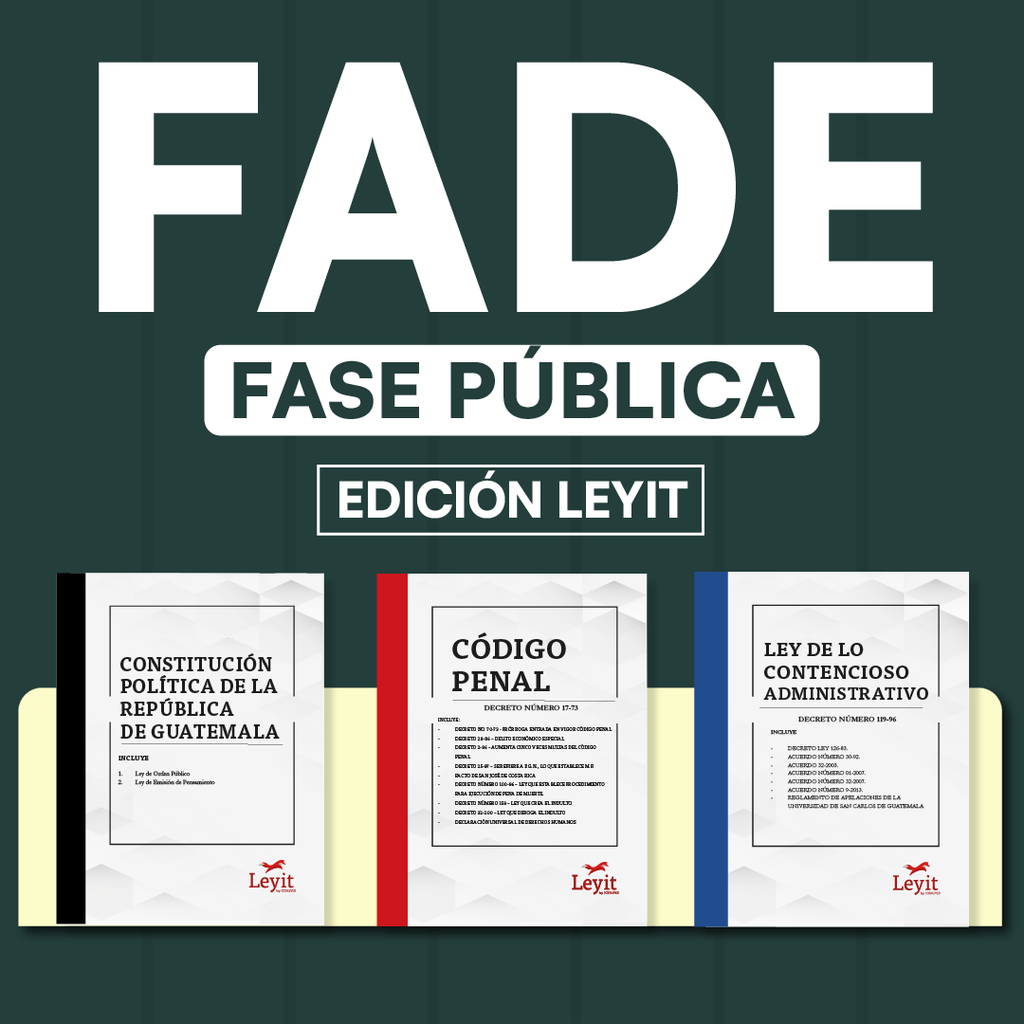 FADE - Paquete de 51 Leyes Fase Pública (Leyit🦊)