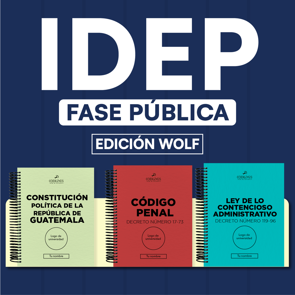 IDEP - Paquete de 59 Leyes Fase Pública (Wolf🐺)