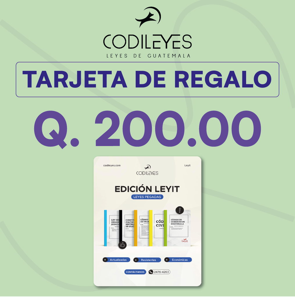 Tarjeta de regalo Q200