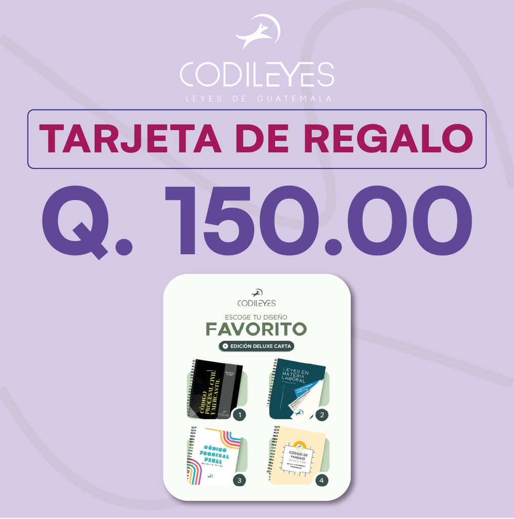 Tarjeta de regalo Q150