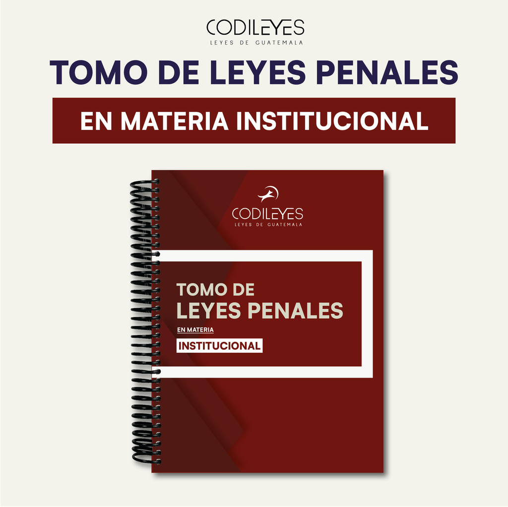 Tomo De Leyes Penales - En Materia Institucional 