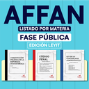 AFFAN - Paquete de 113 Leyes Fase Pública- Listado por materia⭕️ (Leyit🦊)