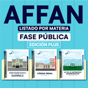 AFFAN Fase Pública - Listado por Materia⭕️ - Edición Plus ➕- 113 Leyes