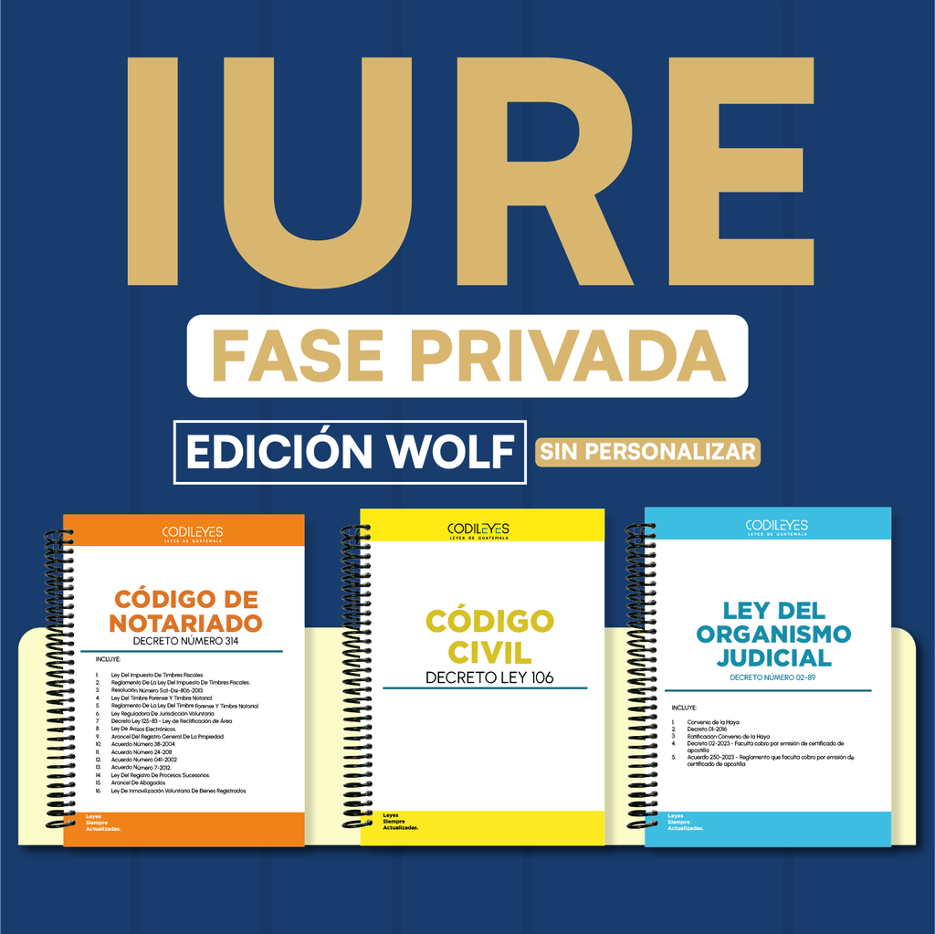 IURE - Paquete de 47 Leyes Fase Privada (Wolf🐺❌ Sin personalizar)