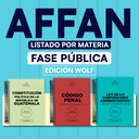 AFFAN - Paquete de 113Leyes Fase Pública- Listado por materia⭕️ (Wolf🐺 Sin personalizar ❌)