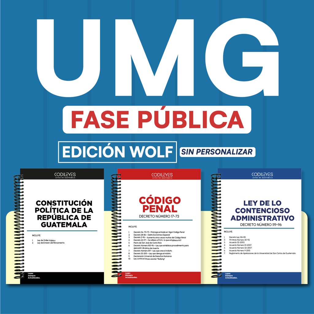 UMG- Paquete de 43 Leyes Fase Pública (Wolf🐺 Sin Personalizar❌) 