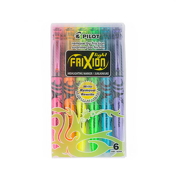 Set de 6 Resaltadores Borrables Pilot - Fluo