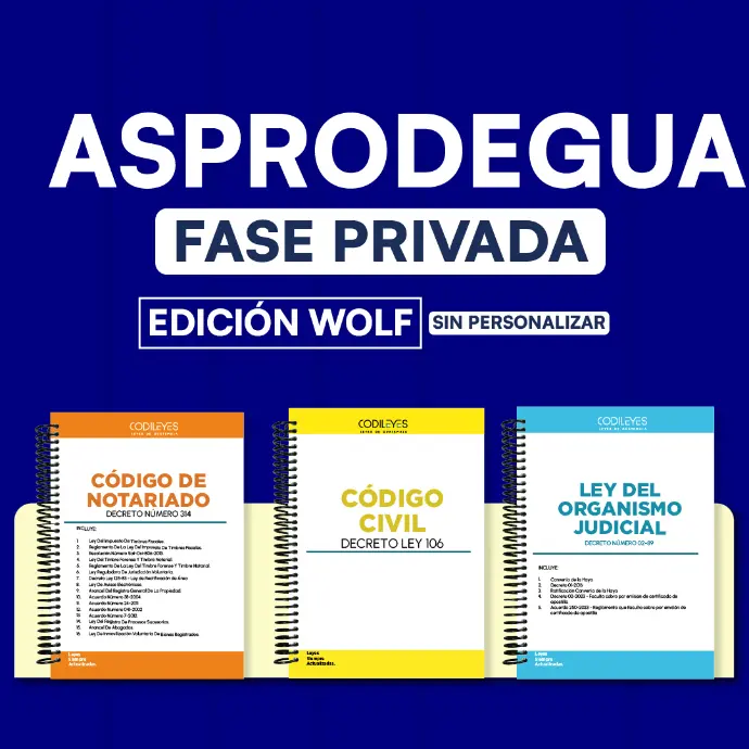 Fase Privada ASPRODEGUA - Edición Wolf🐺❌ Sin personalizar