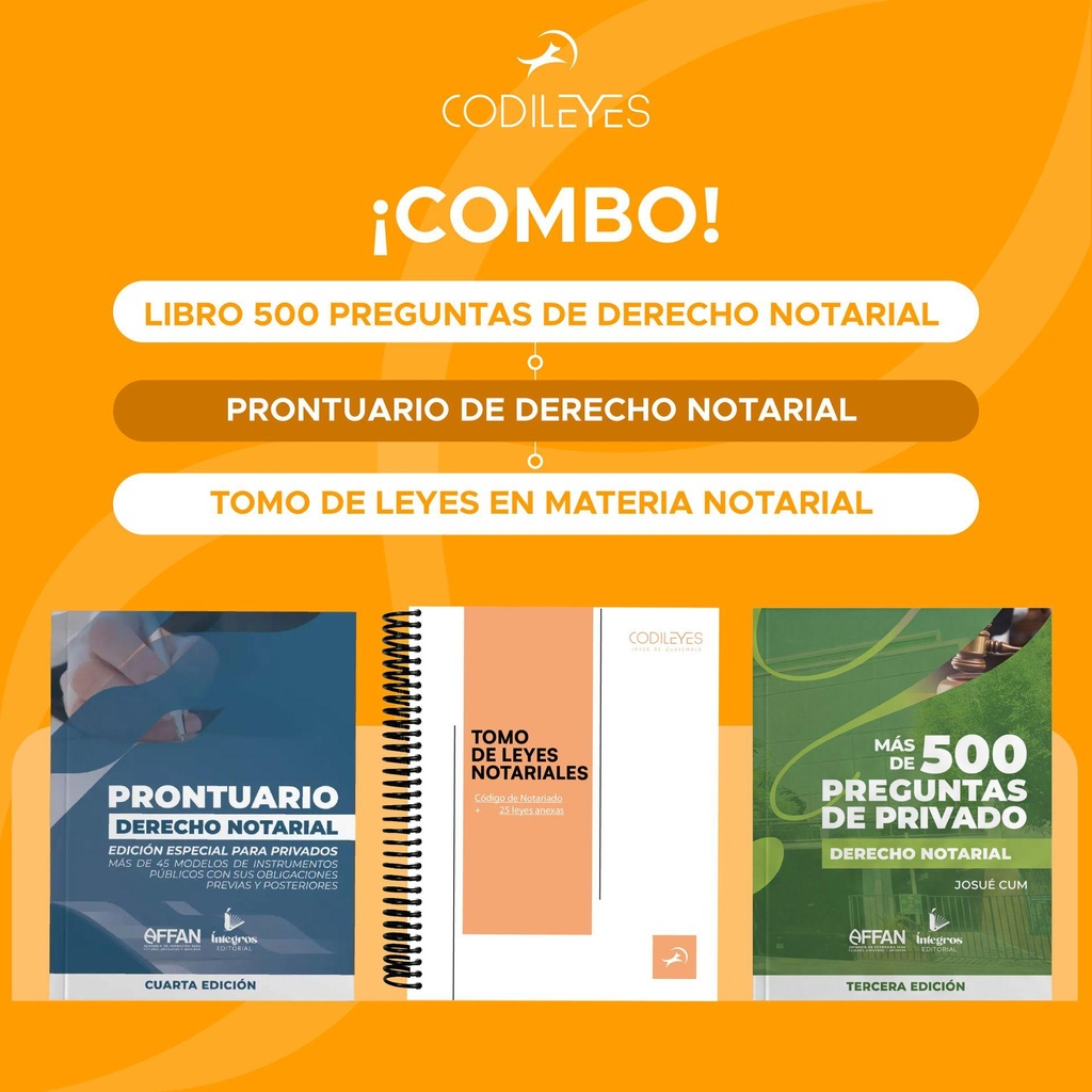 Combo de Derecho Notarial - Libros + Tomo -