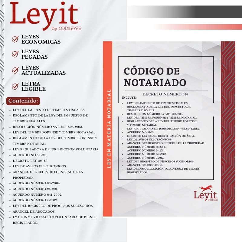 Código De Notariado + Leyes Anexas