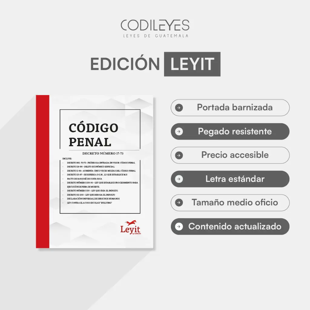 [LYIP-PEN-01] Código Penal + Leyes Anexas (Leyit, Sin Personalizar, Sin Nombre, Sin Logo)