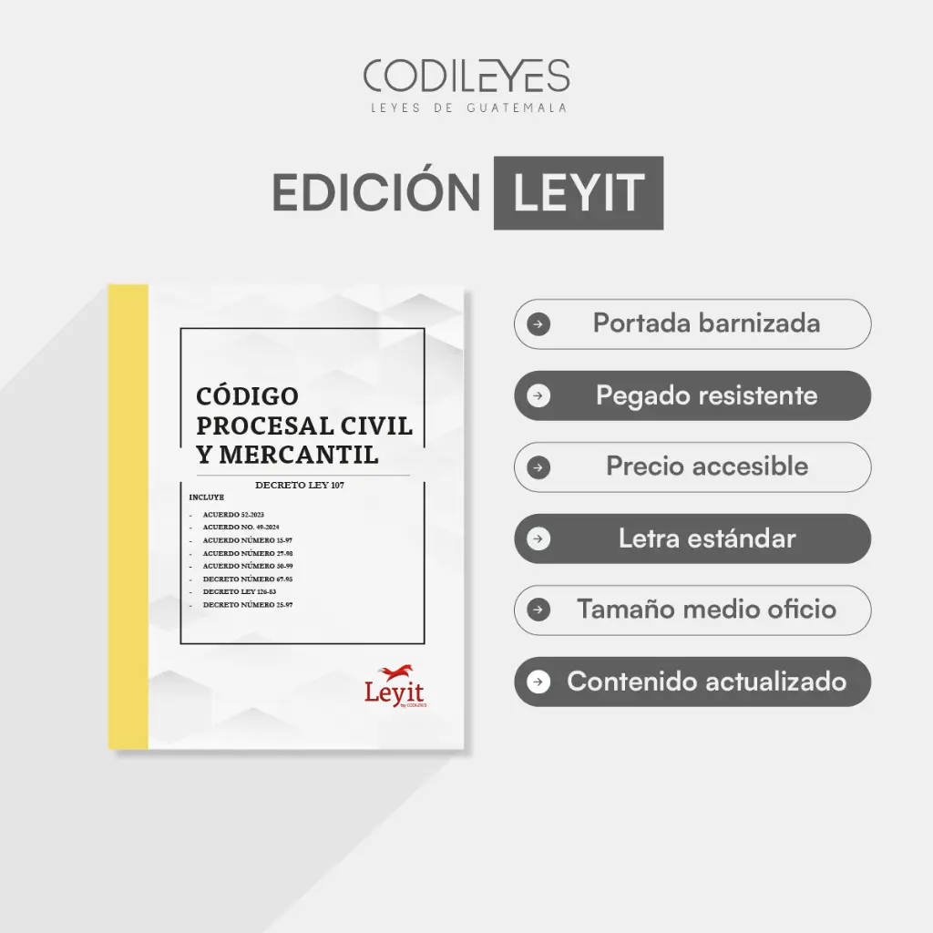 [LYIP-CIV-02] Código Procesal Civil Y Mercantil + Leyes Anexas (Leyit, Sin Personalizar, Sin Nombre, Sin Logo)