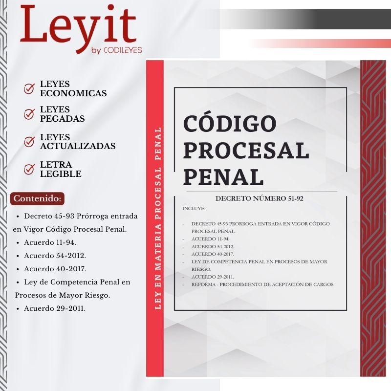 Código Procesal Penal + Leyes Anexas