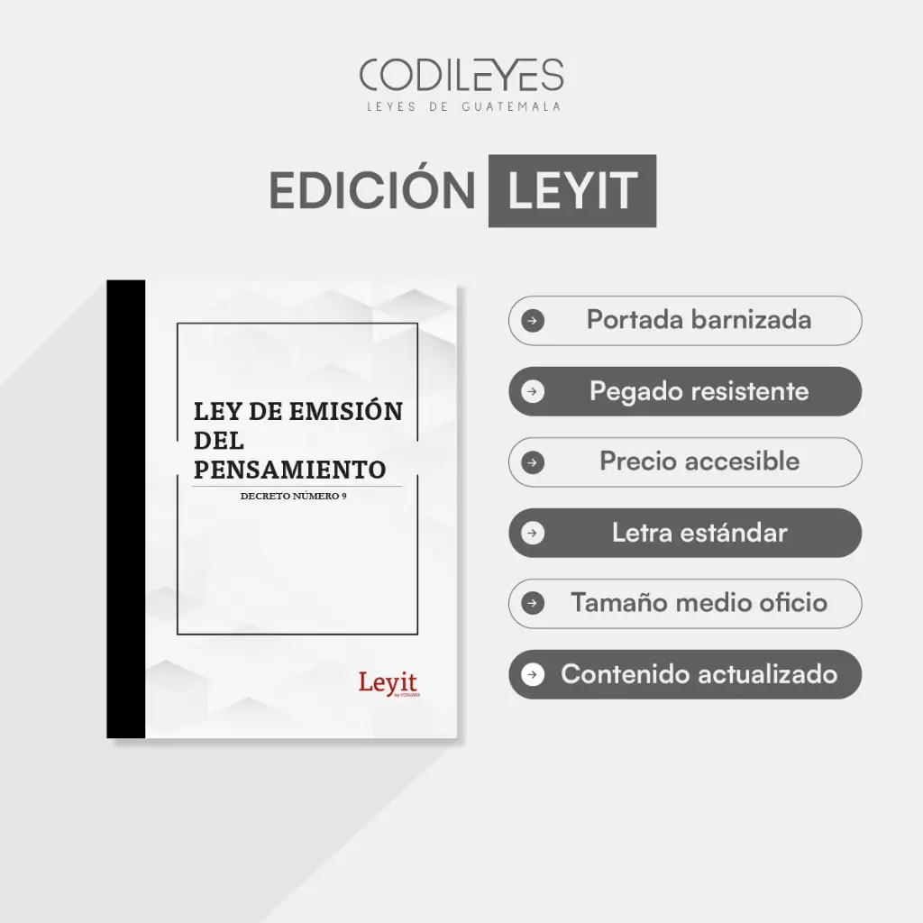 [LYIP-CONST-04] Ley De Emisión Del Pensamiento  (Leyit, Sin Personalizar, Sin Nombre, Sin Logo)
