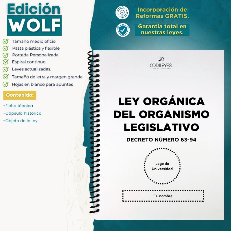 Ley Del Organismo Legislativo