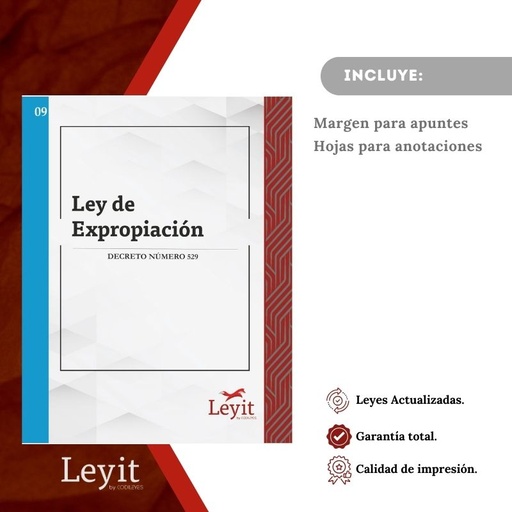 [LYI-ADMIN-09] Admin-09 Ley De Expropiación (Leyit (Pegada), Sin Personalizar, Sin Nombre, Sin Logo)