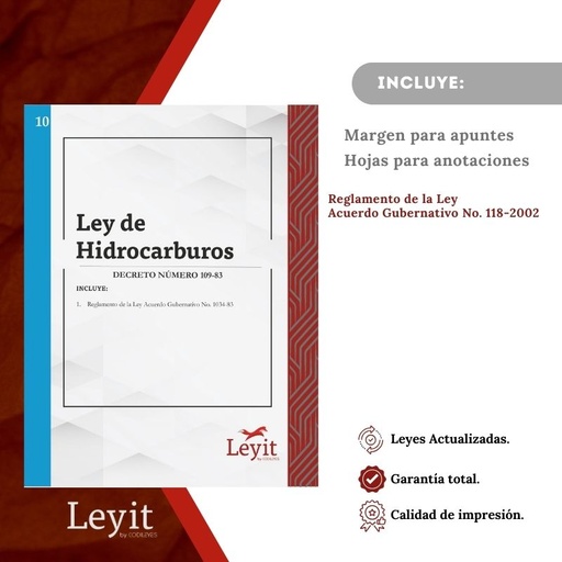 [LYI-ADMIN-10] Admin-10 Ley De Hidrocarburos  (Leyit (Pegada), Sin Personalizar, Sin Nombre, Sin Logo)