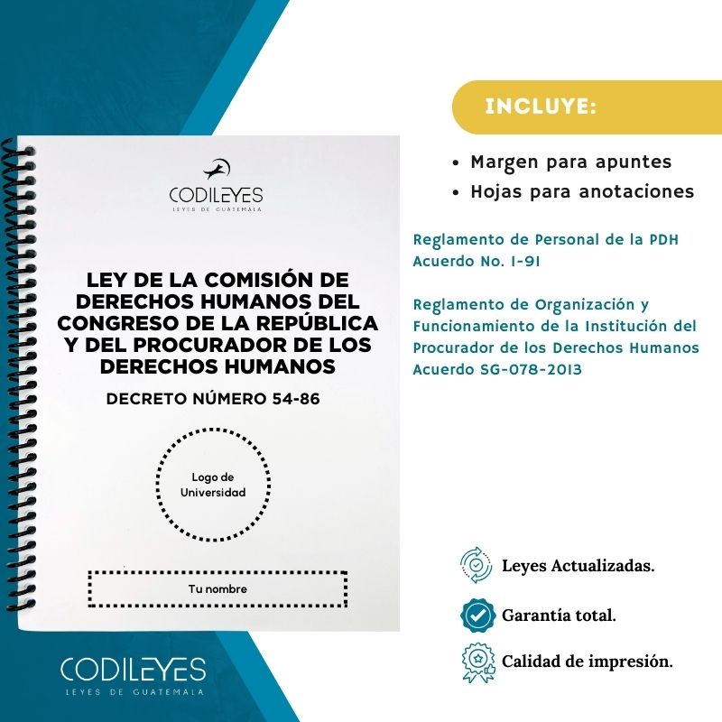 Admin-33 Ley De La Comisión De Derechos Humanos Del Congreso De La República Y Del Procurador De Los Derechos Humanos