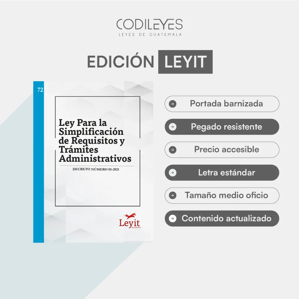 Admin-72 Ley De Simplificación De Requisitos y Trámites Administrativos