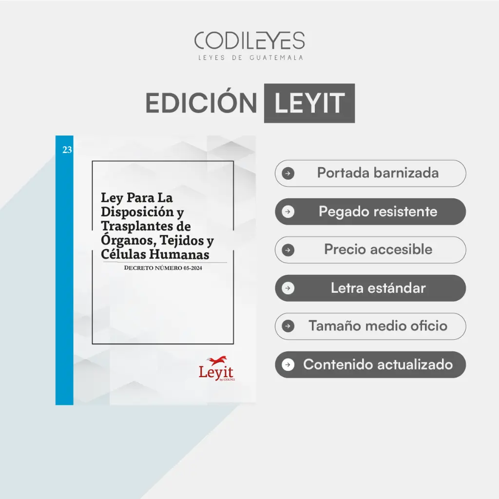 Admin-23 Ley Para La Disposición y Trasplante de Órganos