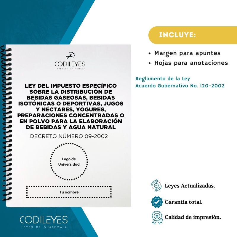 Admin-68 Ley Del Impuesto Específico Sobre La Distribución De Bebidas Gaseosas, Bebidas Isotónicas O Deportivas, Jugos Y Néctares, Yogures, Preparaciones Concentradas O En Polvo Para La Elaboración De Bebidas Y Agua Natural Envasada