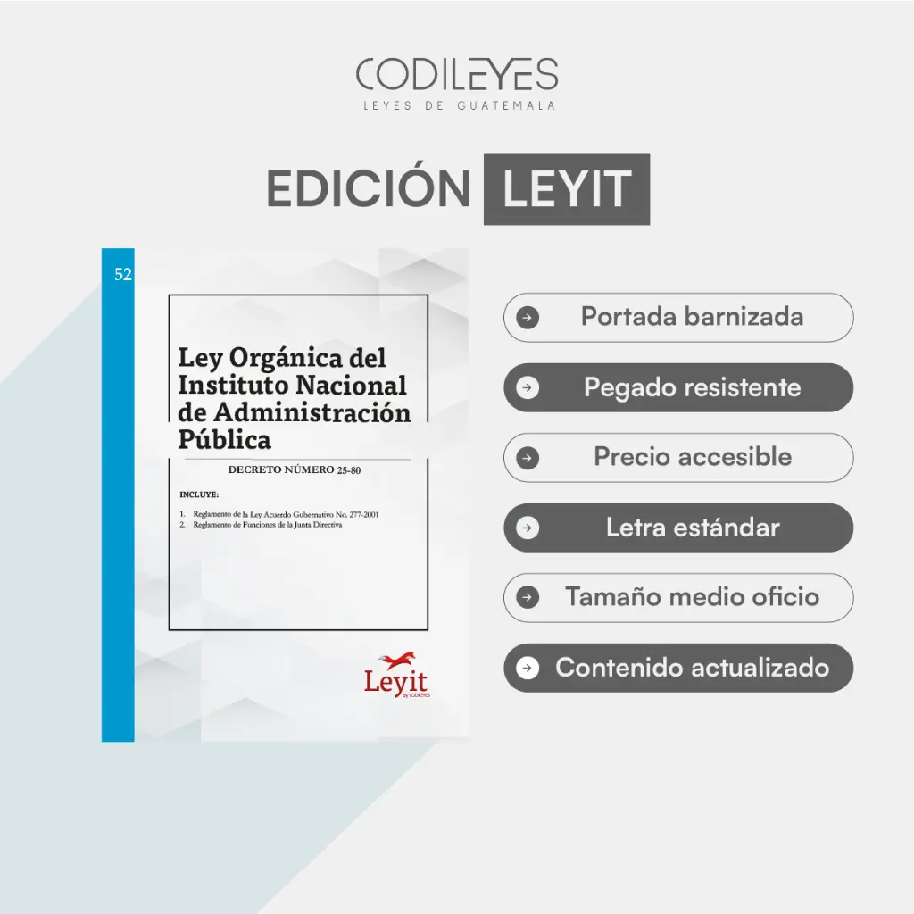 Admin-52 Ley Orgánica Del Instituto De Administración Pública 