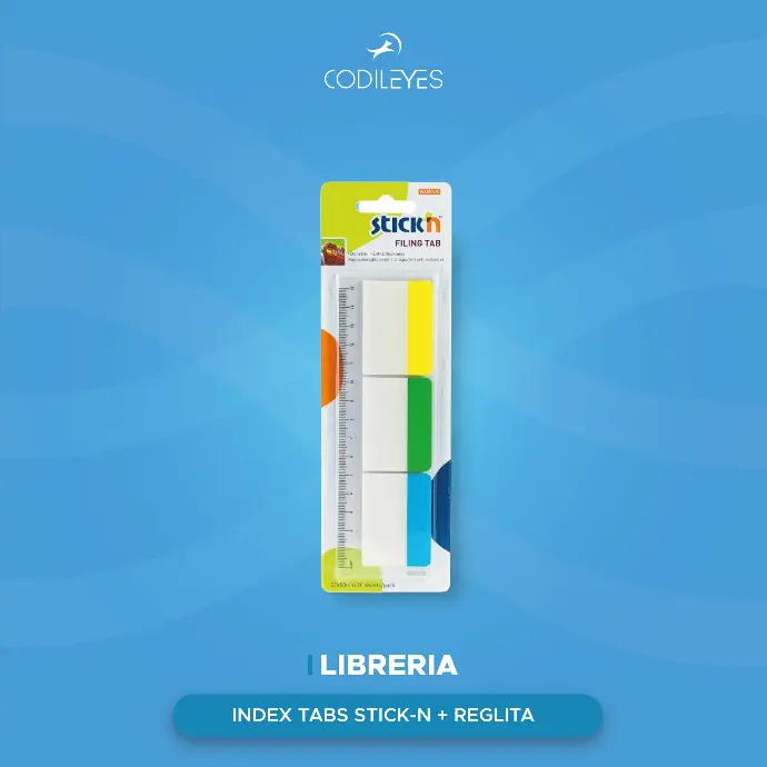 Index Tab Sticker + Reglita (3 Colores) (24)