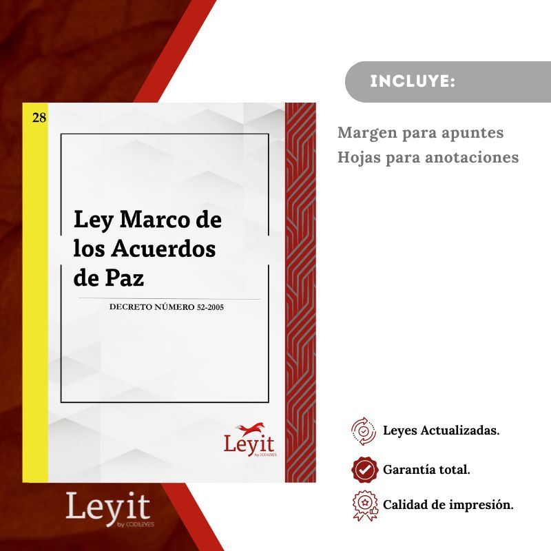 Civ-28 Ley Marco De Los Acuerdos De Paz 