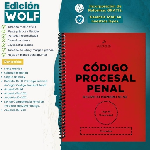 Código Procesal Penal + Leyes Anexas