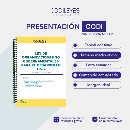 Civ-13 Ley De Organizaciones No Gubernamentales Para El Desarrollo - ONG´S-