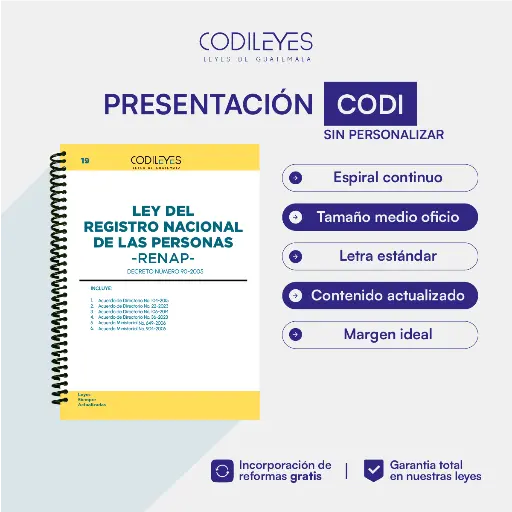 Civ-19 Ley Del Registro Nacional De Las Personas -RENAP-