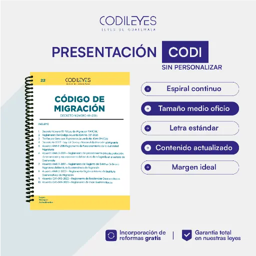 Civ-22 Código de Migración + Ley de Migración (Ley Parcial)