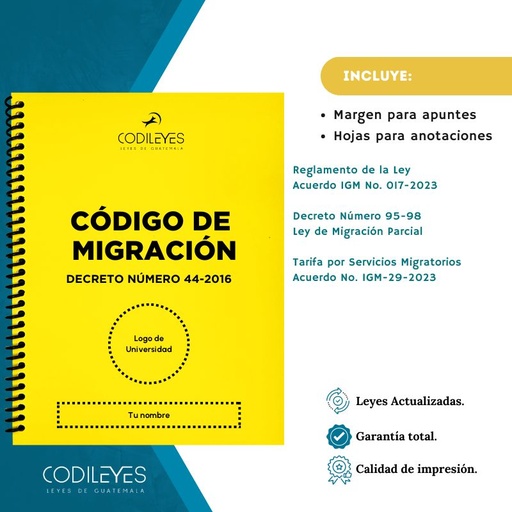 Civ-22 Código de Migración + Ley de Migración (Ley Parcial)