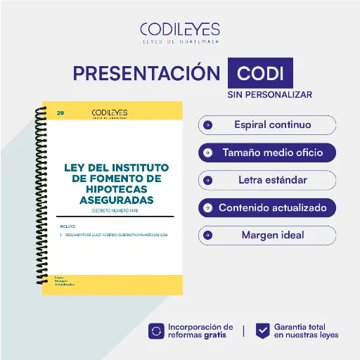 Civ-29 Ley Del Instituto De Fomento De Hipotecas Aseguradas -FHA-