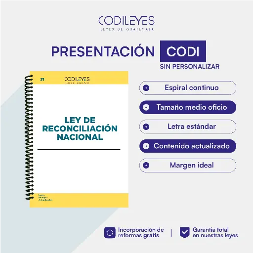 Civ-31 Ley De Reconciliación Nacional 