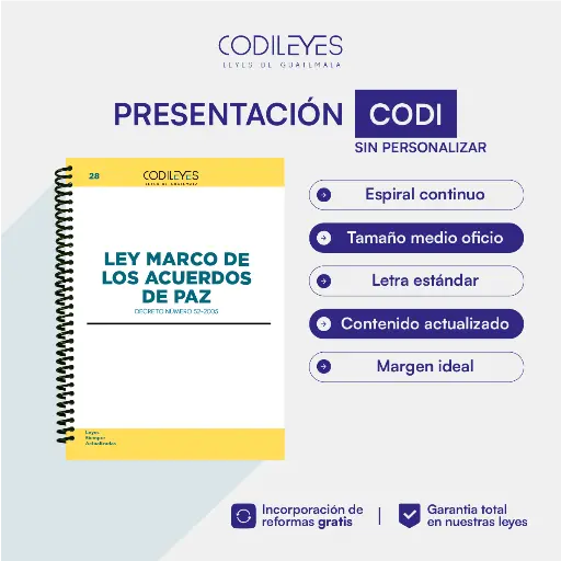 Civ-28 Ley Marco De Los Acuerdos De Paz 