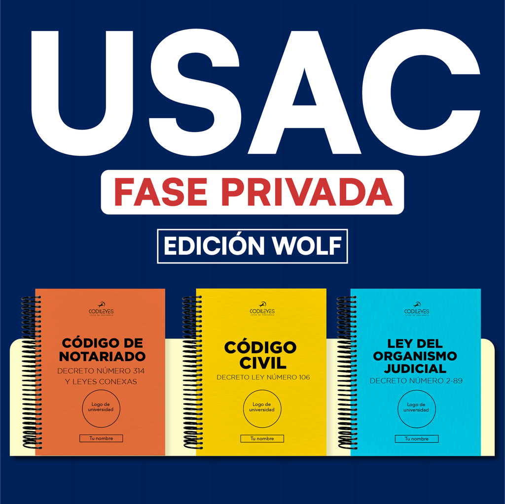 USAC - Paquete de 34 Leyes Fase Privada (Wolf🐺) 