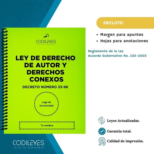 Merc-10 Ley Derecho De Autor Y Derechos Conexos 