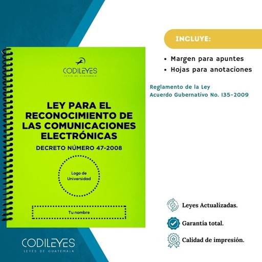 Merc-22 Ley Para El Reconocimiento De Comunicaciones Y Firmas Electrónicas