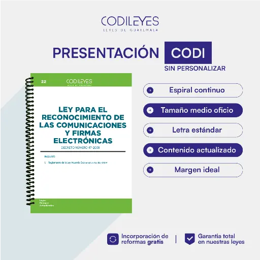 Merc-22 Ley Para El Reconocimiento De Comunicaciones Y Firmas Electrónicas