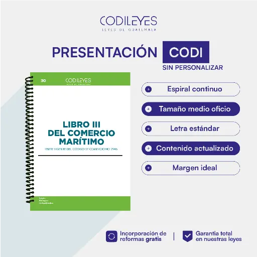 Merc-30 Libro III Del Comercio Marítimo - Parte Vigente Del Código De Comercio Anterior