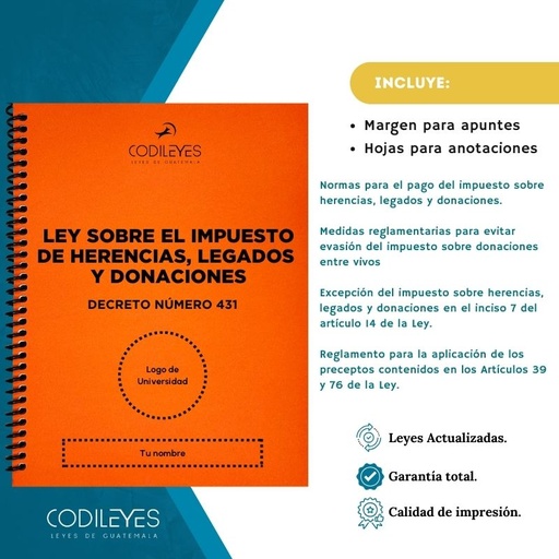 Not-05 Ley Sobre El Impuesto De Herencias Legados Y Donaciones