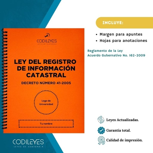 Not-13 Ley Del Registro De Información Catastral -RIC-