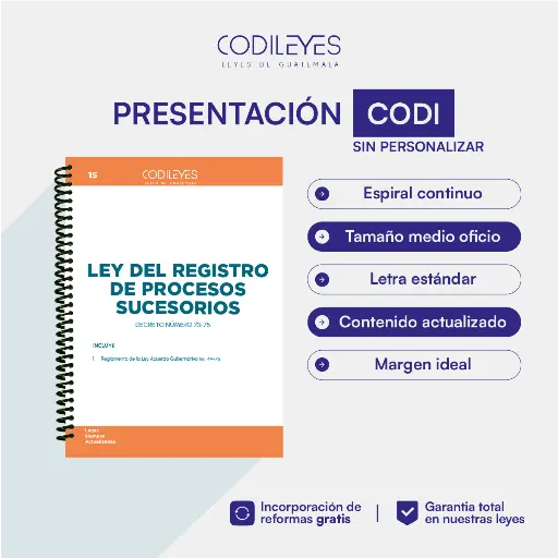 Not-15 Decreto Número 73-75 (Ley de Registro de Procesos Sucesorios)