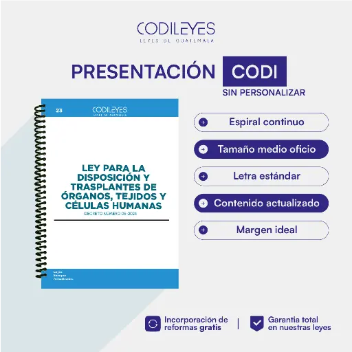 Admin-23 Ley Para La Disposición y Trasplante de Órganos