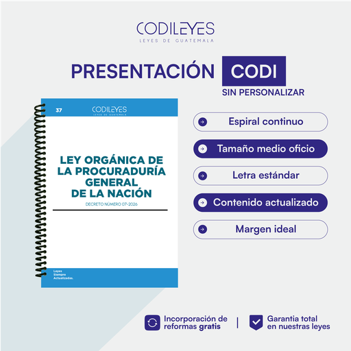 Admin-37 Ley Orgánica De La Procuraduría General De La Nación 