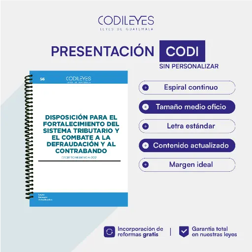 Admin-56 Disposiciones Para El Fortalecimiento Del Sistema Tributario Y El Combate A La Defraudación Y Al Contrabando