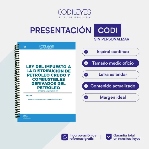 Admin-61 Ley Del Impuesto A La Distribución De Petróleo Crudo Y Combustibles Derivados Del Petróleo 
