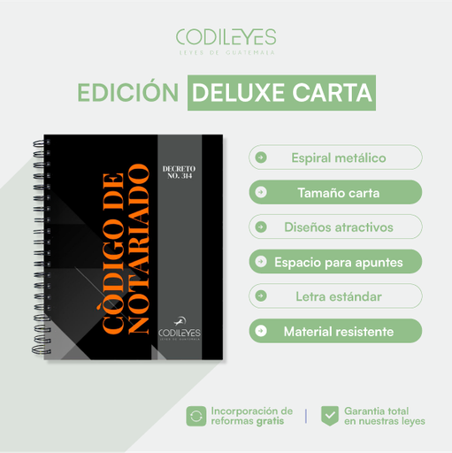 Código Notariado (Deluxe Carta)  